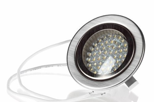 LED Einbaustrahler 230V Edelstahl geb 4W Einbauleuchte Strahler Einbau Rahmen 